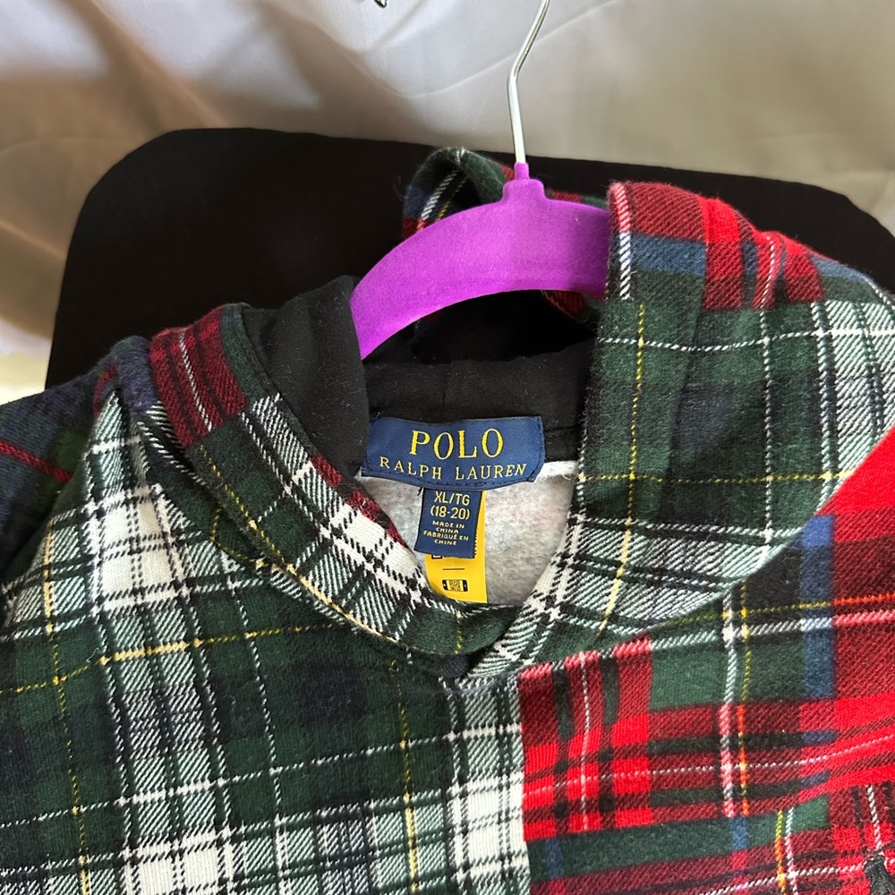 Hoodie patchwork long sleeve